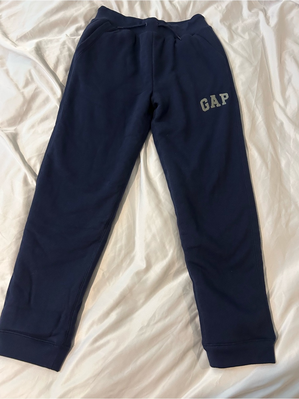 GAP Navy Sherpa Lined Jogger Sweatpants Kids Blue Cozy Fleece
